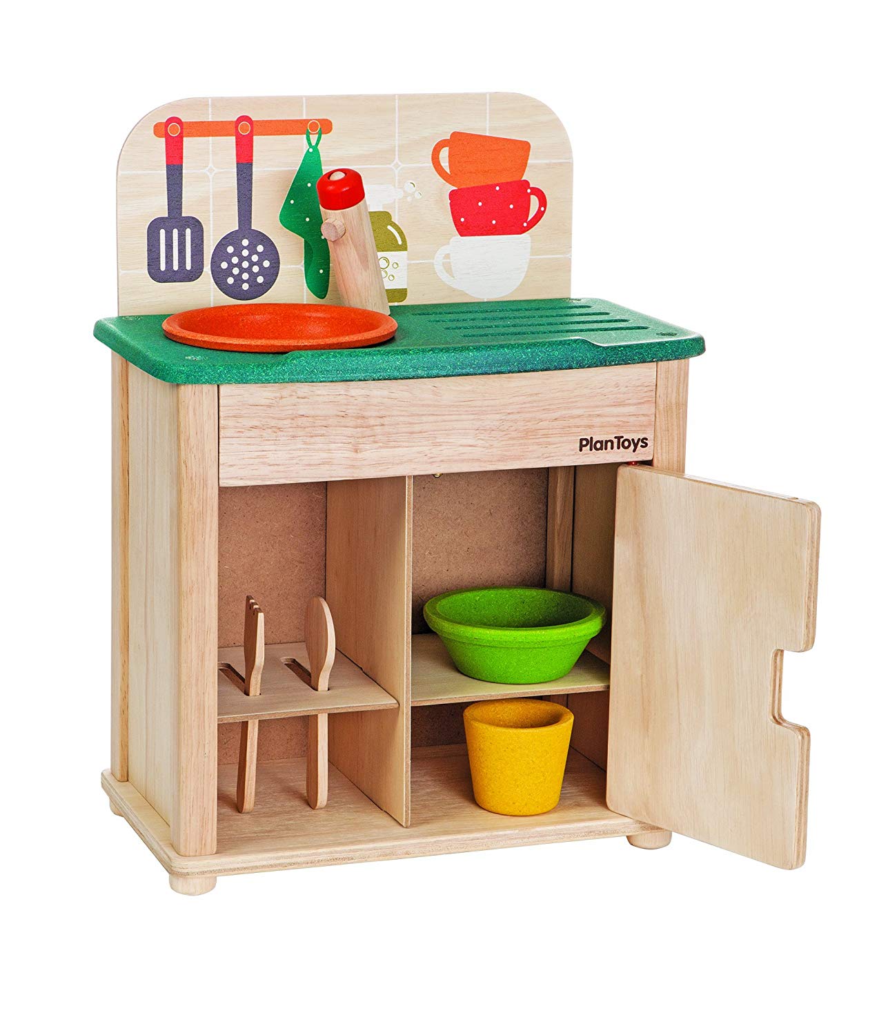 Детская игрушечная кухня с холодильником Plan Toys, 3606 